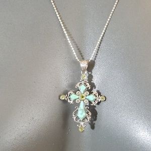 Southwest style turquoise cross